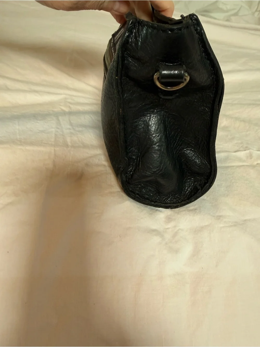 Patricia Nash Turati Black Leather Purse No Crossbody Strap Excellent Condition